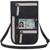 24hShop Reiselommebok med RFID-beskyttelse - Sort