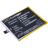 24hShop Batteri for smarttelefon, mobil for Medion Life X5001, X5001