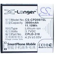 Cameron Sino Batteri for smarttelefon, mobil for Coolpad 9970, 9080W, 8970L