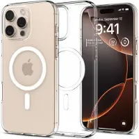Spigen MagSafe-etui med flytende krystall for iPhone 16 Pro Max - klar