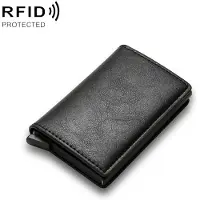 24hShop PopUp Lommebok med RFID-beskyttelse – Svart, Sikker og Slitesterk med Plass til 10 Kort