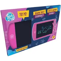 24hShop Tegneblokk med LED - Rosa / LCD-tegneblokk for barn / digital tegneblokk med sletteknapp