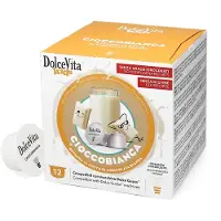 Dolce Vita | Cioccobianca - Hvit varm sjokolade - 12 kapsler til Dolce Gusto
