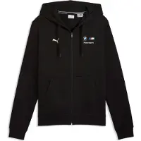 Puma BMW M MOTORSPORT Essentials Fleece Track Jacket Men, Clothing, Black, S