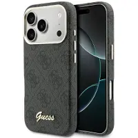 GUESS 4G Script MagSafe-etui for iPhone 17 Pro - svart