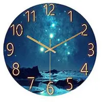 24hShop Veggklokke med vakker urskive - Sea