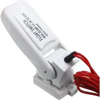 24hShop Automatisk flottørbryter for lensepumpe - 12 V elektrisk styrt