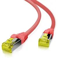 Helos patchkabel Cat 6a S/FTP RJ45 rød 30m AWG26/7 LSZH GHMT