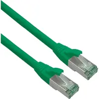 Helos patchkabel Cat.6a Superflex Cat.7 råkabel GHMT AWG 26/7 grønn 15, 0 m