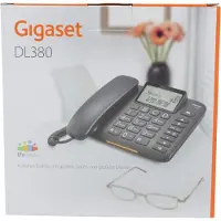 Gigaset DL380 svart - Internasjonalt produkt