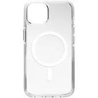 Puro Lite Mag Pro MagSafe silikonveske for iPhone 15 - gjennomsiktig