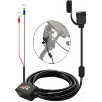 24hShop Vanntett mobillader for motorsykkel