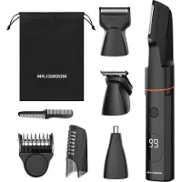 MAXGROOM LK-881 multifunksjonell trimmer med utskiftbare spisser - svart