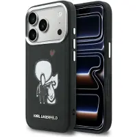 Karl Lagerfeld Karl & Choupette MagSafe-etui med logo på baksiden for iPhone 17 Pro - Svart