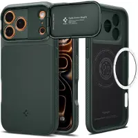 Spigen Optik Armor MagSafe-etui for iPhone 17 Pro - Grønn
