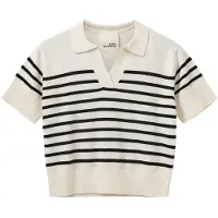 Sofie Schnoor Polo - Ull - Off White/Svart - - 14 år (164) - Polo