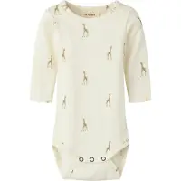 Lil´ Atelier Lil' Atelier Body I/e - Rib - Nbngavo - Turtledove/Giraffe - - 62 - Langermet Body