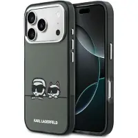 Karl Lagerfeld IML Karl & Choupette Peekaboo Logo MagSafe-etui for iPhone 17 Pro Max - Svart