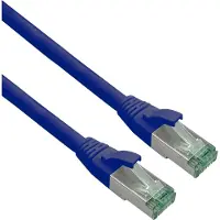 Helos patchkabel Cat.6a Superflex Cat.7 råkabel GHMT AWG 26/7 blå 30,0 m