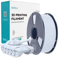 SUNLU PLA+ hvit høyhastighetsfilament