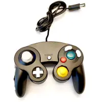 24hShop Wii- og Gamecube-kompatibel håndkontroll med vibrasjon