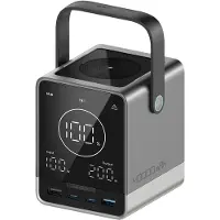Cuktech Powerbank 300W 40000mAh med trådløs lading 2x USB-C + 2x USB-A - Svart