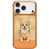 Nimmy Gentle Pets Series Dog MagSafe-etui for iPhone 17 Pro - oransje