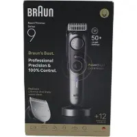 Braun Series 9 BT9560 skjeggtrimmer, oppladbar, krom