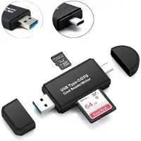24hShop Minnekortleser USB 3.0 / USB Type C