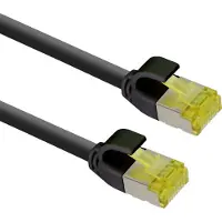Helos patchkabel Cat.6a TPE Ultraslim GHMT AWG 28/7 svart 10,0 m