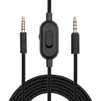 24hShop Lydkabel med 3,5 mm for Logitech G433 / G233 / G Pro / G Pro X - 2 meter med volumkontroll