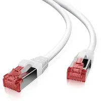 Helos patchkabel Cat 6 S/FTP RJ45 hvit 15m AWG27/7 LSZH GHMT