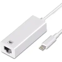 24hShop Lightning til Ethernet-adapter for iPhone og iPad - for iOS 14 og tidligere