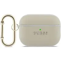 GUESS Kornet Classic Logo Hook-etui for AirPods Pro 3 - gull