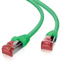 Helos patchkabel Cat 6 S/FTP RJ45 grønn 30m AWG27/7 LSZH GHMT