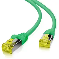 Helos patchkabel Cat 6a S/FTP RJ45 grønn 20m AWG26/7 LSZH GHMT