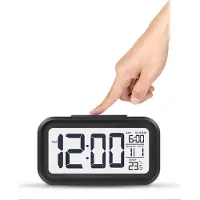 24hShop Digital LED Vekkerklokke - Svart