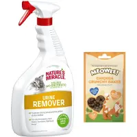 Nature's Miracle flekk- og luktfjerner for katteurin - Økonomipakke: 2 x 946 ml