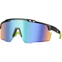 24hShop Sporty solbriller med speilglass og svart innfatning