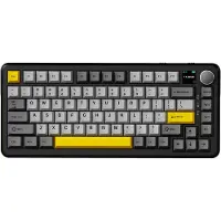 24.Se Ajazz AK820 MAX PLUS mekanisk tastatur / trådløst RGB-tastatur / 75 % gamingtastatur - svart