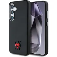 DKNY Leather Heart of NY-etui i lær til Samsung Galaxy S25 - Svart