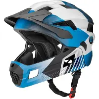 RockBros TS-61 10110061001 Children's Bike Helmet with Detachable Chin Size S (48-54) - Mėlyna
