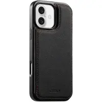 24.Se Bakdeksel i kunstlær med kortholder for iPhone 16 - Svart