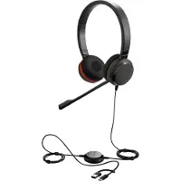 Jabra Evolve 30 II MS Stereo USB-C og 3,5 mm-kontakt