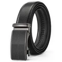 24hShop Herrebelte i svart kunstlær – 130 cm