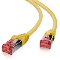 Helos patchkabel Cat 6 S/FTP RJ45 gul 15m AWG27/7 LSZH GHMT