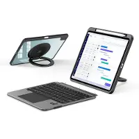 24.Se Avtakbart tastaturdeksel til iPad Air 11 2024 / 2025 / Air 4 / 5 - Svart
