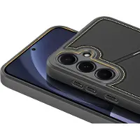 DUX Rafi II-etui til Samsung Galaxy S25+ med stativ og lommebok - Svart