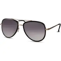 24hShop Aviator Solbriller med Gull Innfatning og Mørke Linser – Unisex Kategori 3