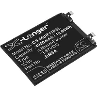 123accu Batteri for SmartPhone, Mobil for Xiaomi Redmi Note 11 Pro, 21091116C, Note 11i 5G og andre.